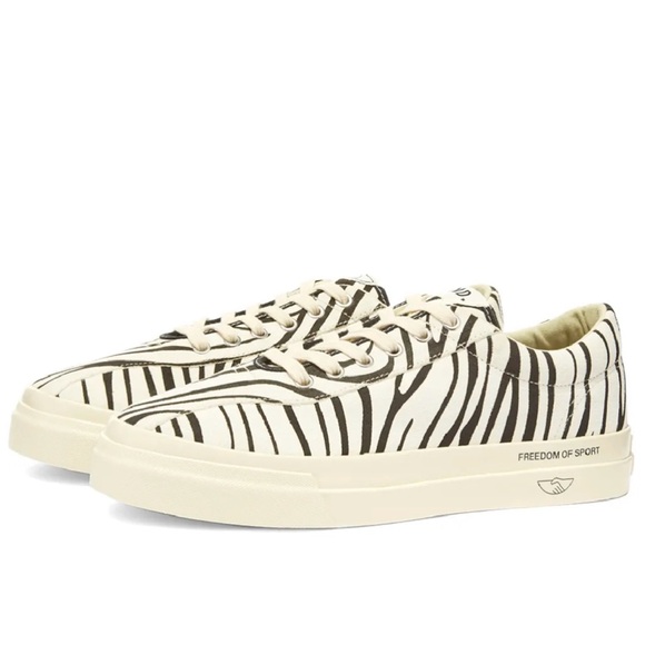 END. Stepney Workers Club Dellow Zebra Suede Sneakers Size 40, Men's 7/ Wo's 9 - Picture 1 of 16